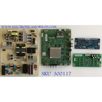 KIT DE TARJETAS PARA TV VIZIO / MAIN XICB02K041 / 715GA352-M0D-B00-005K / FUENTE ADTVI1819AB9 / 715GA050-P01-001-003M / T-CON 5550T32C13 / 55T32-C0F CTRL BD / LED DRIVER LNTVIY55GXAB9 / PANEL TPT500U1-QVN03.U / MODELO M507-G1 LTMWQHKV